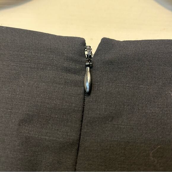 Talbots Black Short Sleeve Top Blouse Zipper Back Closure Scoop Neck Size 16 NWT - Picture 6 of 7